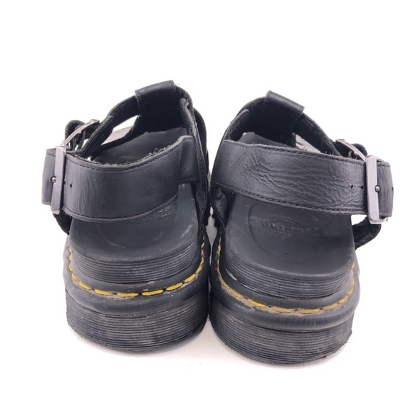Dr. Martens 'Abel' Black Leather Fisherman Sandals 12 - Picture 5 of 11